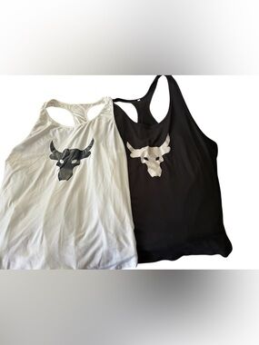 Racerback Bull Head Tank Top - Black & White (2 piece) $6 each